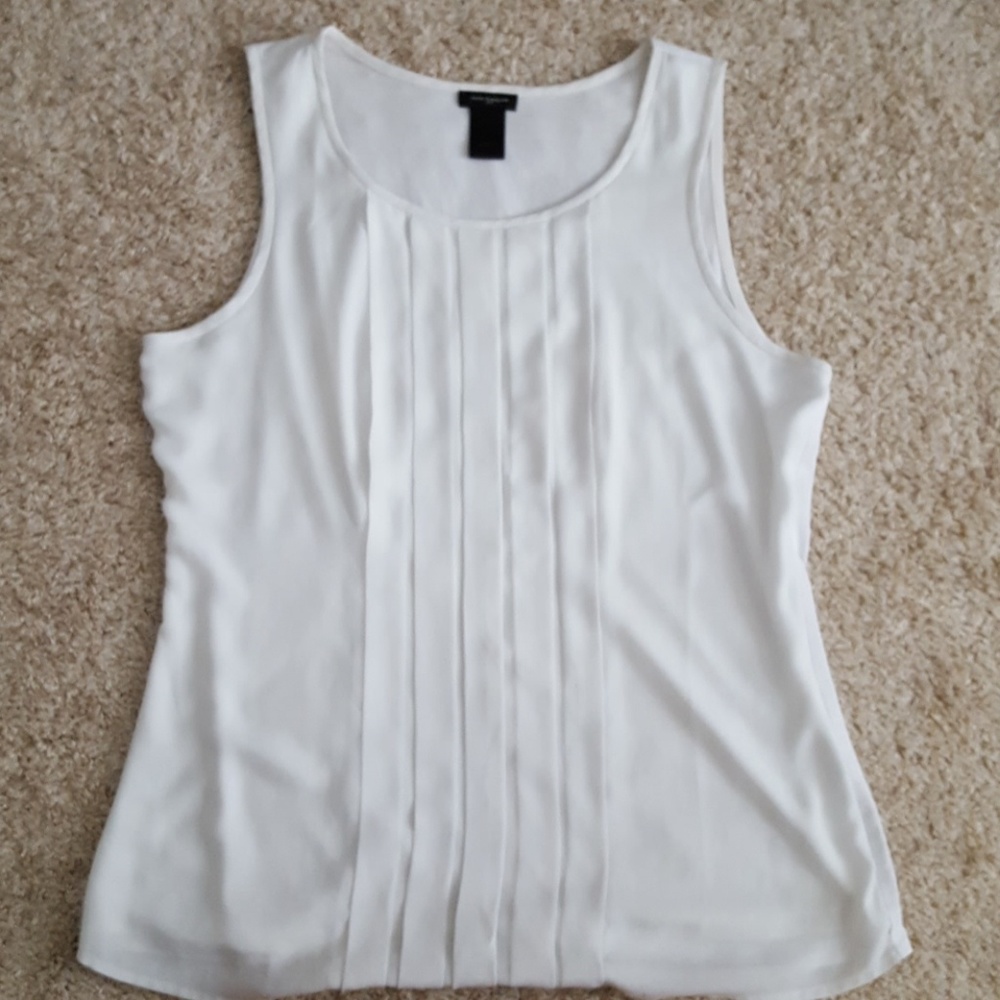 Sleeveless White Ann Taylor Top